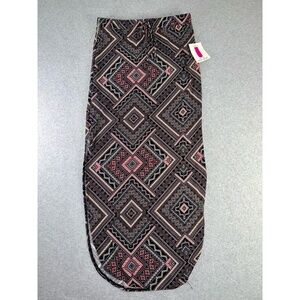Bobbie Brooks Skirt Womens Small Multicolor Geometric Pattern Knee Length‎ NWT T